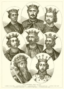 Die Plantagenet-Könige (1154–1399) von English School