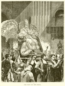 Der Papst auf der Sedia von English School
