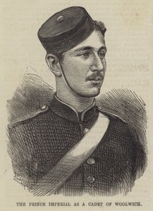 Der Prinz Imperial als Kadett von Woolwich