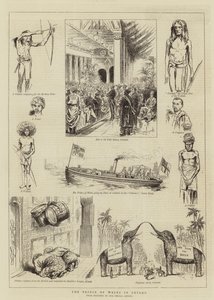 Der Prinz von Wales in Ceylon von English School