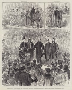 Der Prinz von Wales eröffnet die Lehrlingsausstellung im People