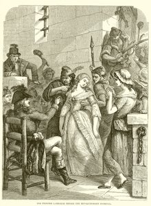 Die Prinzessin Lamballe vor dem Revolutionstribunal von English School