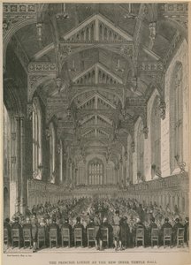 Prinzessin Louise in der neuen Inner Temple Hall von English School