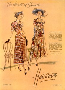 Die Drucke des Sommers, von Harrods Ltd Juni 1948