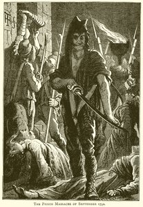 Das Gefängnismassaker von September 1792 von English School