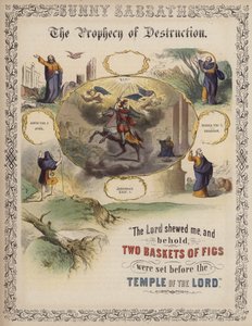 Die Prophezeiung der Zerstörung (farbige Gravur)