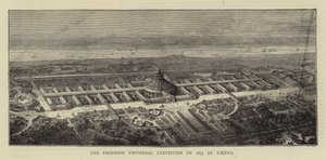 Die vorgeschlagene Weltausstellung 1873 in Wien (Stich) von English School