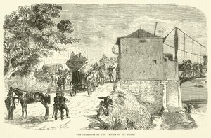 Die Preußen an der Brücke von St. Denis, Januar 1871