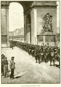 Die Preußen betreten Paris