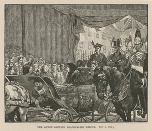 Die Königin eröffnet die Blackfriars Brücke