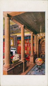 Das Puppenhaus der Königin: Die Bibliothek II (Farblithografie) von English School