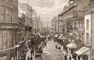 Der Besuch der Königin in Birmingham: Die High Street, aus 