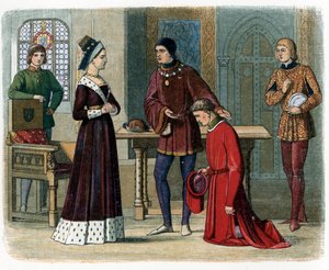 Die Versöhnung von Richard Neville, Earl of Warwick, mit Margaret von Anjou, Illustration aus 