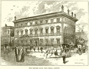 Der Reform Club, Pall Mall, London von English School