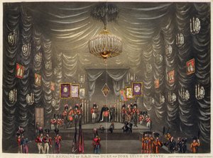 Die Überreste von H.R.H. dem Herzog von York im Staatsbegräbnis