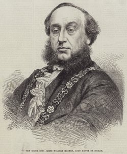 Der hochwürdige James William Mackey, Lord Mayor von Dublin (Stich) von English School