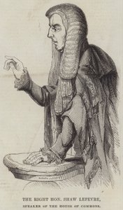 Der ehrenwerte Shaw Lefevre, Sprecher des Unterhauses (Stich) von English School