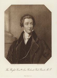 Der ehrenwerte Sir Robert Peel, Baronet, MP (Lithografie) von English School