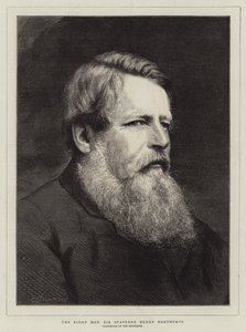 Der ehrenwerte Stafford Henry Northcote (Stich) von English School