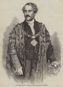 Der ehrenwerte W. F. Allen, der neue Lord Mayor von London (Gravur) von English School
