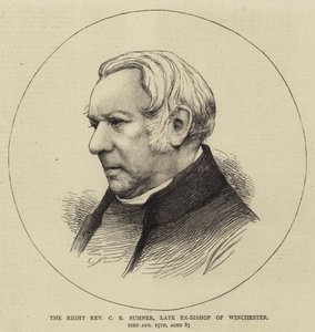 Der rechte Reverend C R Sumner, ehemaliger Bischof von Winchester (Stich)