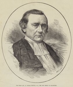 Der rechte ehrwürdige E Harold Browne, DD, der neue Bischof von Winchester (Stich) von English School
