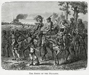 Der Bauernaufstand in England im Jahr 1381, 1882 von English School