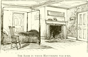 Das Zimmer, in dem Hawthorne geboren wurde von English School