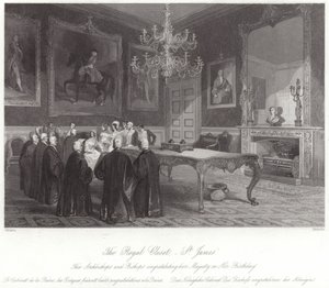 Der königliche Schrank im St. James Palace von English School