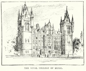 Das Royal College of Music (Gravur)