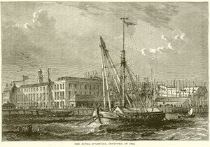 Die Königliche Werft, Deptford, 1810 von English School
