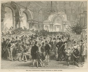 Die Ausstellung von Frühlingsblumen der Königlichen Gartenbaugesellschaft von English School