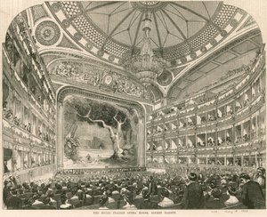 Das Königliche Italienische Opernhaus, Covent Garden, London von English School