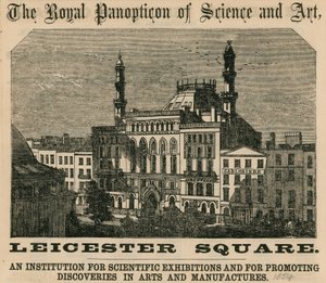 Das Königliche Panoptikum der Wissenschaft und Kunst, Leicester Square, London von English School