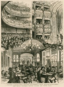 Das Royal Victoria Coffee Palace und Musikhalle, London von English School