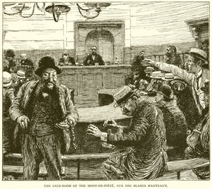 Der Verkaufsraum des Mont-de-Piété, Rue des Blancs Manteaux von English School