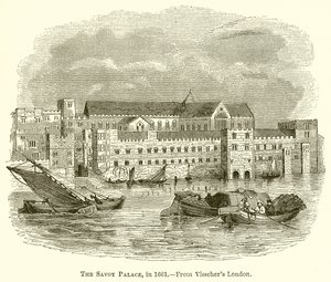Der Savoy-Palast, 1661 von English School