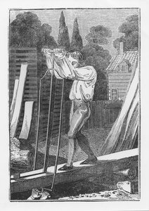 Der Säger, aus The Young Tradesman or Book of English Trades, 1839