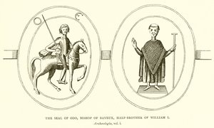 Das Siegel von Odo, Bischof von Bayeux, Halbbruder von Wilhelm I. von English School