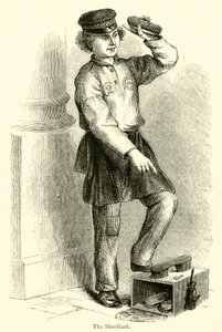 Der Schuhputzer (Gravur) von English School