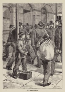 Der Schuhputzer (Gravur) von English School