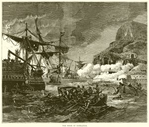 Die Belagerung von Gibraltar von English School