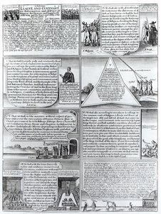 Der feierliche Bund und Pakt von 1643, graviert von W. Hollar (1607-77)