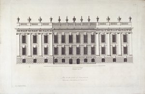 Die Südfront von Chatsworth, Illustration aus 