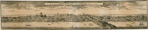 Die Südansicht von London nach dem Großen Brand von 1666