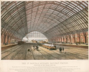 Der St Pancras, Midland Bahnhof, London, errichtet in den Jahren 1866-69 von English School