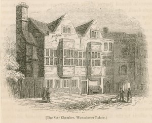 Die Sternenkammer, Westminster Palace, London von English School