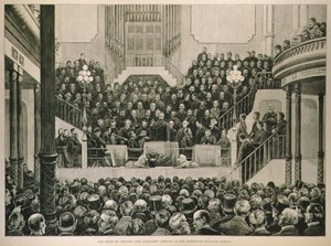Der Zustand Irlands: Das Treffen der Grundbesitzer im Ausstellungsgebäude, Dublin