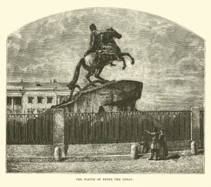 Die Statue von Peter dem Großen von English School