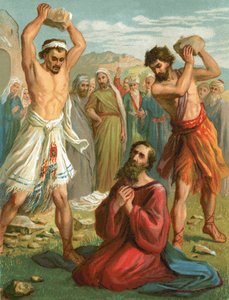 Die Steinigung des Stephanus von English School